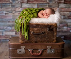 Newborn baby peacefully sleeping HD picture 02