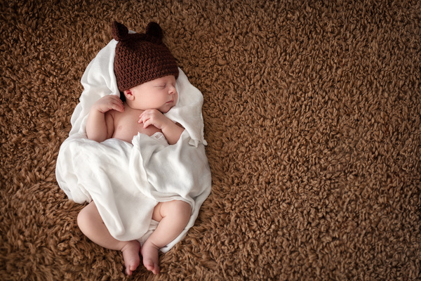 Newborn baby peacefully sleeping HD picture 04