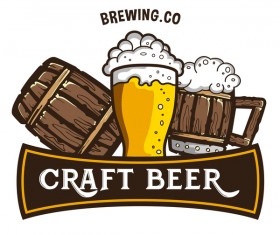 Original vintage retro labels for beer house vector