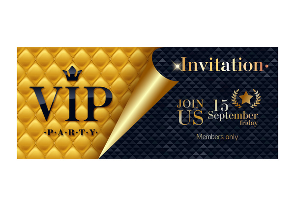 Ornate VIP banner design vectors set 03