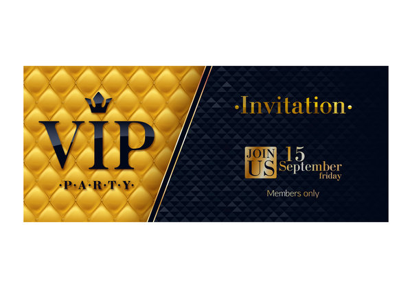 Ornate VIP banner design vectors set 04