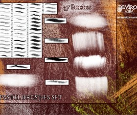 Pastel Crayons photoshop brushes