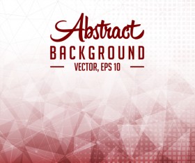 Points Lines with polygon abstract background vector