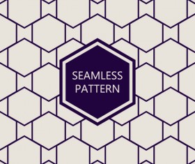 Polygon geometry seamless pattern vector