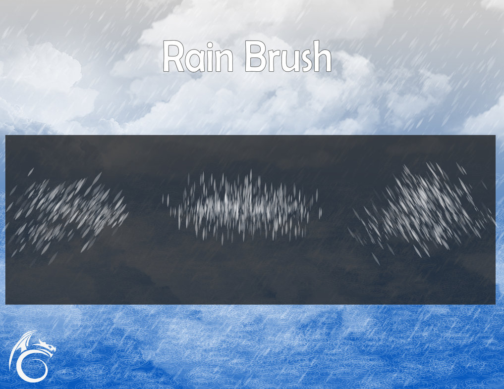 Rain photoshop brushes