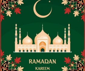 Ramadan mubarak background design vector 05