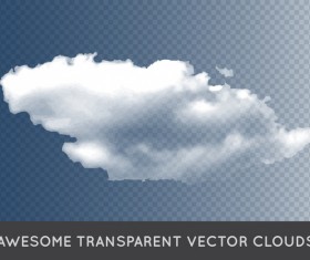 Realistic clouds illustration vectors set 01