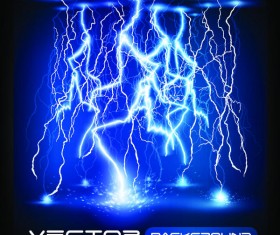 Realistic lightning background design vector 01