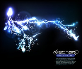 Realistic lightning background design vector 03