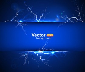 Realistic lightning background design vector 05