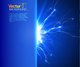 Realistic lightning background design vector 06