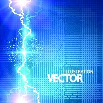 Realistic lightning background design vector 09