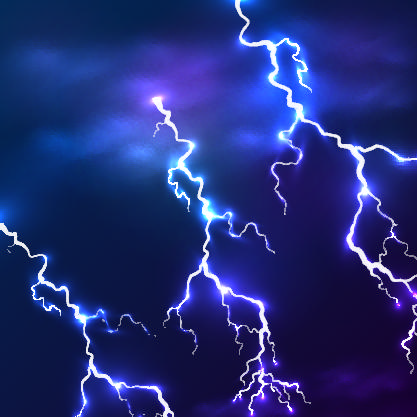 Realistic lightning background design vector 10