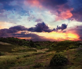 Red sunset HD picture 04