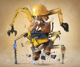 Robot concept Stock Photo