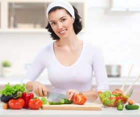 Salad of housewives Stock Photo