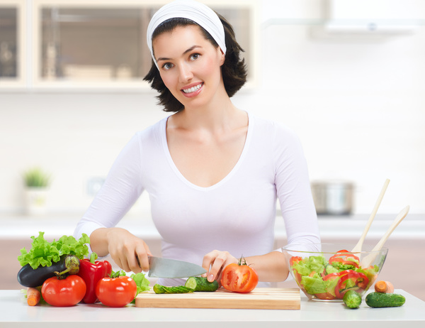 Salad of housewives Stock Photo