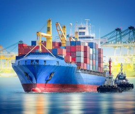 Sea cargo transport Stock Photo