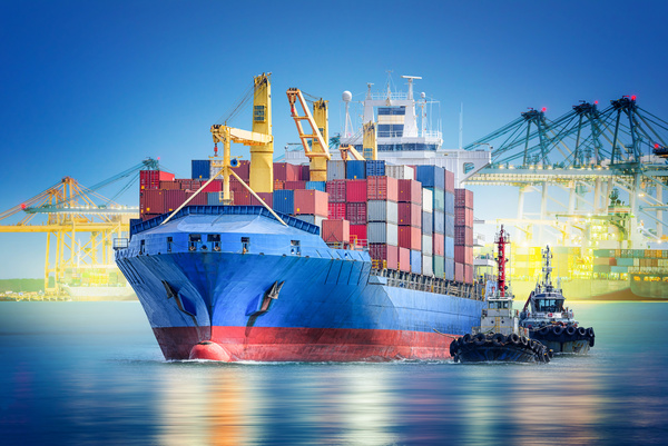 Sea cargo transport Stock Photo
