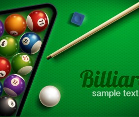 Shiny billiard vector background design