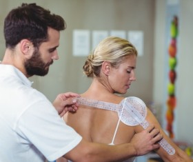 Shoulder bend check Stock Photo 01
