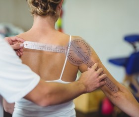 Shoulder bend check Stock Photo 02