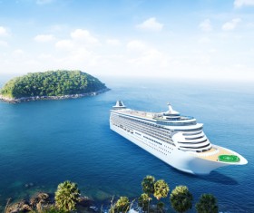 Sightseeing cruise ship Stock Photo 01