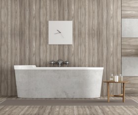 Simple and elegant bathroom Stock Photo