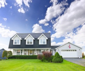 Single-family villa Stock Photo