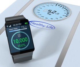 Smart sports watch Stock Photo 04
