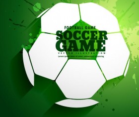 Soccer green grunge background vector