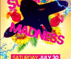 Summer Madness Flyer Psd Template