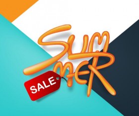 Summer sale poster vector template 02