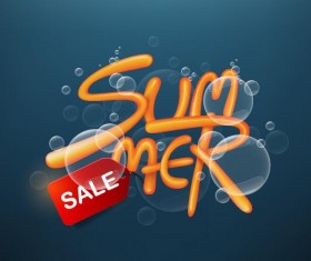 Summer sale poster vector template 09
