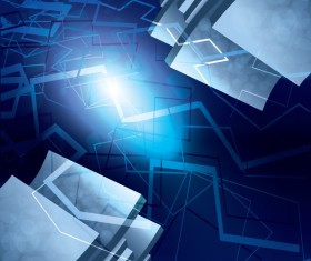 Tech blue art vector background