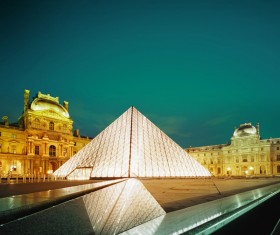 The Louvre in Paris France Stock Photo