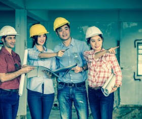 The architect on the site Stock Photo 02