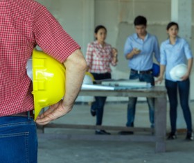 The architect on the site Stock Photo 03