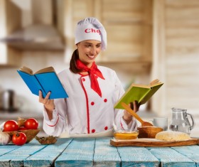 The chef who took the recipe Stock Photo