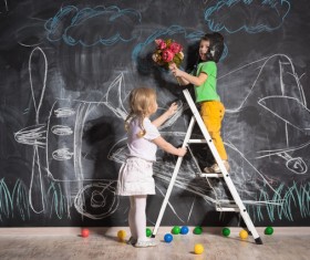 The childs dream Stock Photo