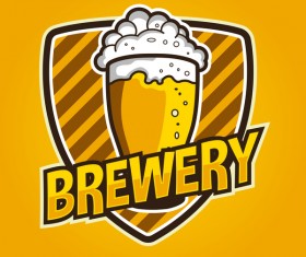 Three Glass of Beer labels vector