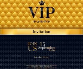 VIP luxury background template vectors 03