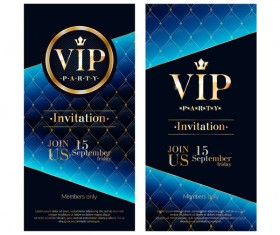 VIP vertical banner design vectors 05