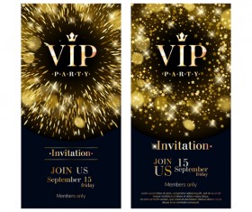 VIP vertical banner design vectors 06