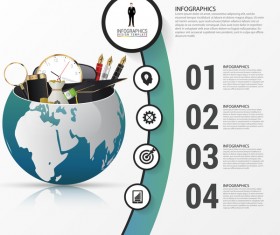 Vector creative world infographic template 01