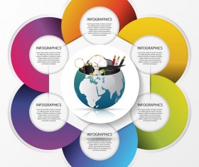 Vector creative world infographic template 04