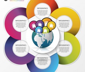 Vector creative world infographic template 10