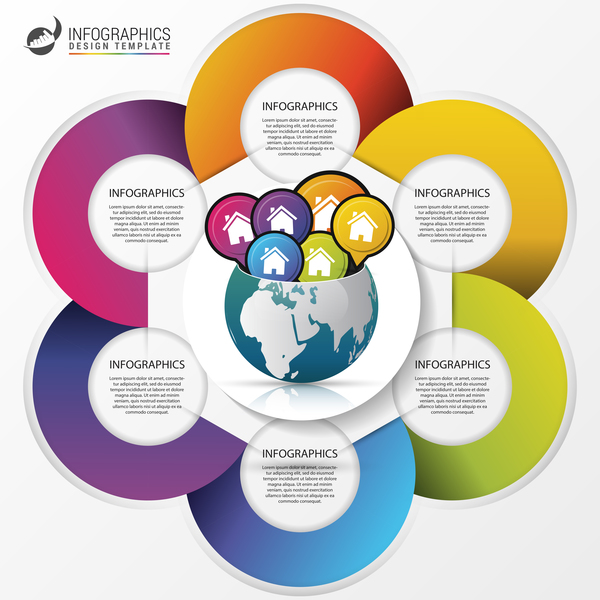 Vector creative world infographic template 10
