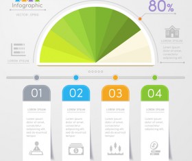 Vector option infographic template material 01