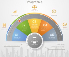 Vector option infographic template material 02